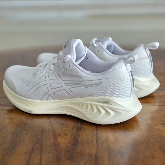 Asics Gel Cumulus 25 Running Shoes White Beige Men's 10 Training FF Blast+ New - Picture 6 of 15